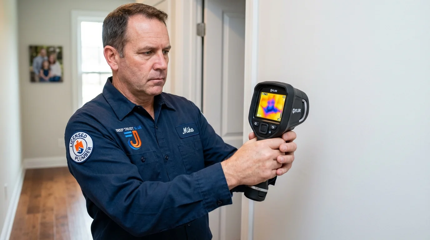 Thermal imaging leak detection by Johns Plumbing LLC in Omak